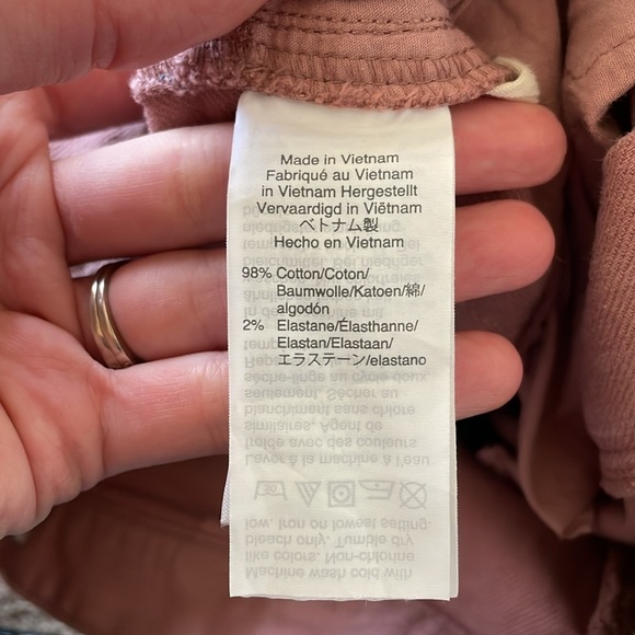 Madewell Tapered Yoke High Rise Jeans Rosewood Pink 26 AJ483 Pant Straight Leg - Picture 14 of 15